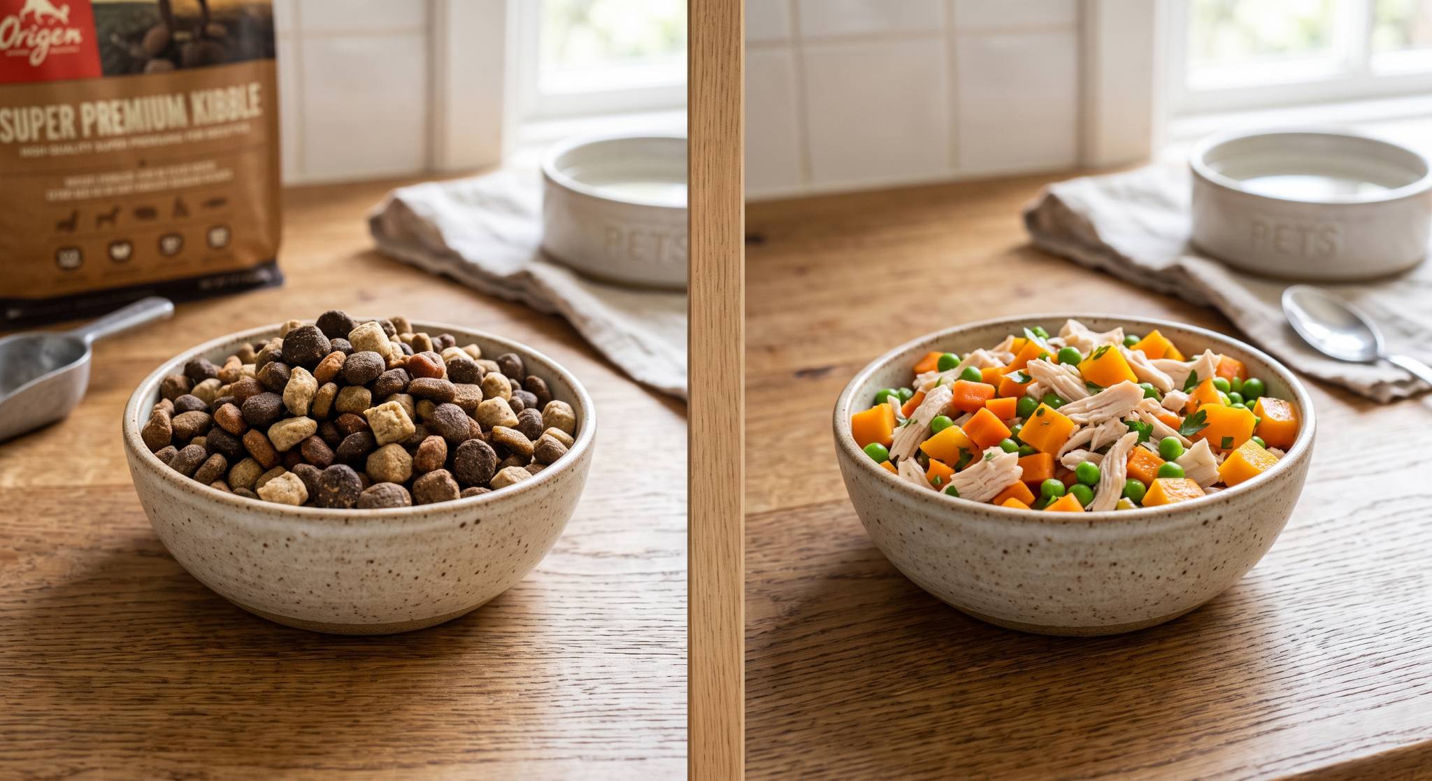 Alimentação natural x ração industrializada. Qual escolher? Comparativo de dietas para pets em São Bernardo do Campo.